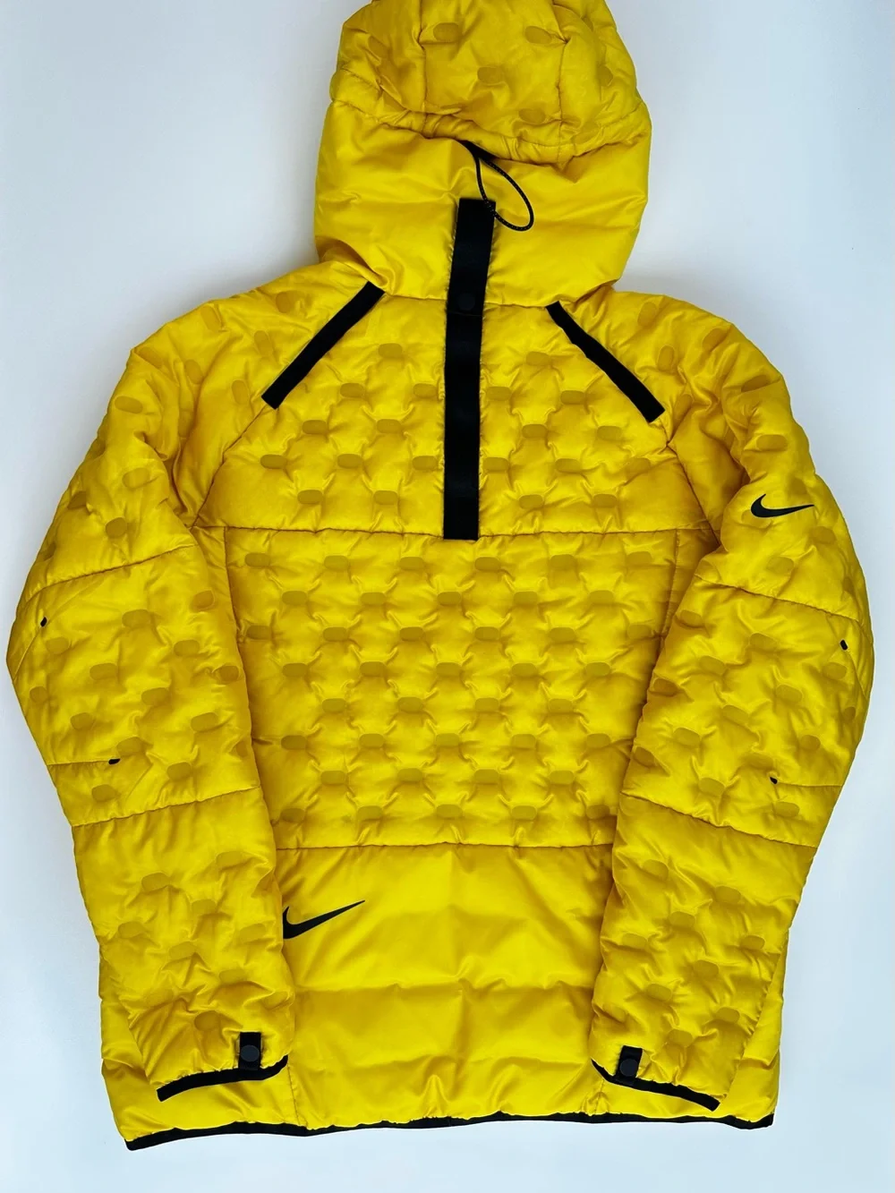 Nike Sportswear Tech Pack Down Fill Puffer Jacket Neon Yellow Men's Size L